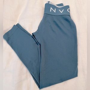 NVGTN Sport Seamless Stone Blue Leggings Size Small